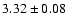 $3.32 \pm 0.08$
