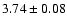 $3.74 \pm 0.08$