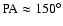 ${\rm PA} \approx 150^{\circ}$