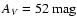 $A_{V} = 52~{\rm mag}$