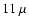 ${11}~\mu$