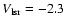 $V_{\rm lsr} = -2.3$