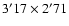 $3'17 \times 2'71$