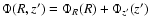 $\Phi(R,z') = \Phi_R(R) + \Phi_{z'} (z')$