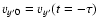 $v_{y'0} = v_{y'}(t
= -\tau)$