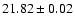 $21.82 \pm 0.02$