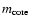 $m_{\rm core}$
