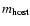 $m_{\rm host}$