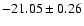 $-21.05 \pm 0.26$