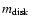 $m_{\rm disk}$