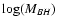 $\log(M_{BH})$