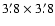 $3\farcm8 \times
3\farcm8$