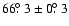 $66\hbox{$.\!\!^\circ$ }3\pm0\hbox{$.\!\!^\circ$ }3$