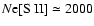 $N{\rm e} \rm [S~II]\simeq 2000$