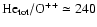 $\rm He_{\rm tot}/O^{++}\simeq 240$