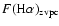 $F(\rm H\alpha)_{\rm zvpc}$