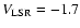 $V_{\rm LSR}=-1.7$