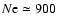 $N{\rm e} \simeq 900$