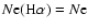 $N{\rm e}({\rm H}\alpha)= {N}{\rm e}$