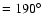 $=190\hbox{$^\circ$ }$