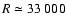 $R\simeq 33~000$