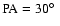 ${\rm PA}=30\hbox{$^\circ$ }$
