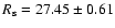 $R_{\rm s}=27.45\pm 0.61$