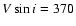 $V \sin i = 370$