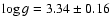 $\log g = 3.34\pm0.16$