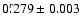 $0^r\!\!.279\pm0.003$