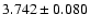 $3.742\pm 0.080$