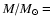 $M/M_{\odot} =$