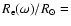 $R_{\rm e}(\omega)/R_{\odot} =$