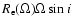 $R_{\rm
e}(\Omega)\Omega\sin i$