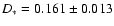 $D_* =0.161\pm 0.013$