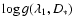 $\log g(\lambda_1,D_*)$
