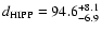 $d_{\rm HIPP} =94.6^{+8.1}_{-6.9}$