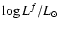 $\log L^f/L_{\odot}$