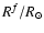 $R^f/R_{\odot}$