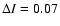 $\Delta I=0.07$
