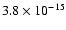 $3.8\times10^{-15}$