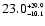 $23.0^{\scriptscriptstyle +29.9}_{\scriptscriptstyle -10.1}$