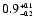 $0.9^{\scriptscriptstyle +0.1}_{\scriptscriptstyle -0.2}$