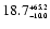 $18.7^{\scriptscriptstyle +65.2}_{\scriptscriptstyle -10.0}$