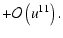 $\displaystyle +\mathcal{O}\left(u^{11}\right).$