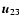 $\ensuremath{\vec{u}_{23}} $