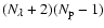$(\ensuremath{N_\lambda} +2)(\ensuremath{N_{\rm p}} -1)$
