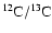 ${\rm ^{12}C/^{13}C}$