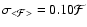 $\sigma_{<{\cal{F}}>} = 0.10 {\cal{F}}$