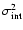 $\sigma^2_{{\rm int}}$